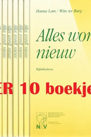 Verzamelbundel : Alles wordt nieuw : bijbelliederen – Hanna Lam/Wim ter Burg (NZV 1992) – per 10 boekjes Premium