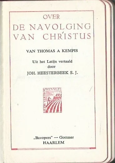 Favoriet Over de navolging van Christus van Thomas a Kempis : Uit het Latijn vertaald door Joh. Heesterbeek S.J. (Bavopers)