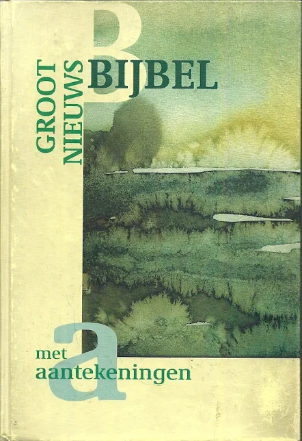 Groot Nieuws Bijbel met aantekeningen – NBG-KBS 2e druk 1999 (zgan) Dagaanbieding
