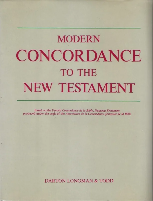 Modern Concordance To The New Testament – Michael Darton (hardcover 1976) Lage Prijs