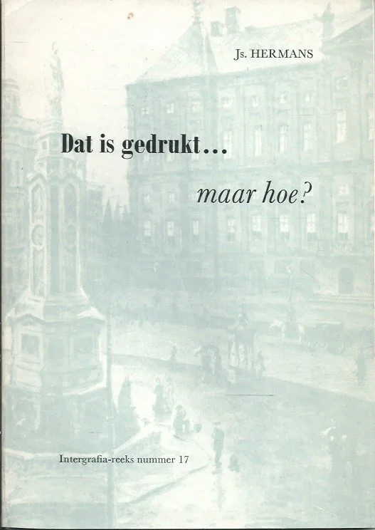 Dat is gedrukt … maar hoe? : over Zwarte Kunst – Js. Hermans Koop Vandaag