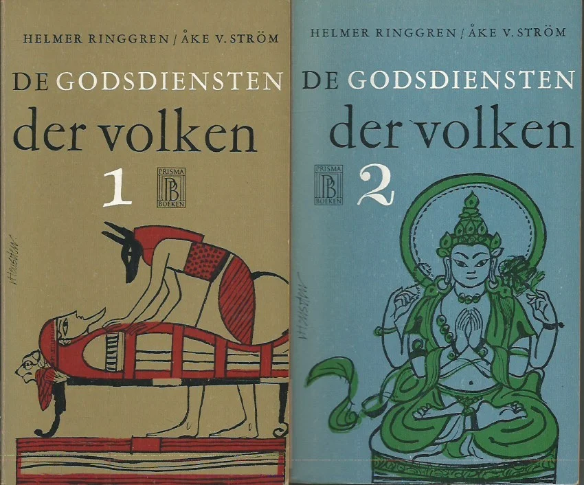 De Godsdiensten der volken 1 + 2 : Prisma-boeken, 865 + 866– Helmer Ringgren & Ake V. Strom (Set van 2) Betrouwbaar