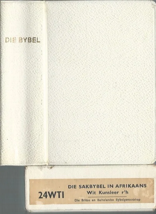 Beste Prijs Die Bybel 1964 : Die sakbybel in Afrikaans Wit Kunstleer r’h 24 WTI