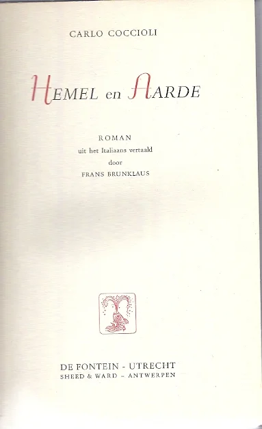 Hoge Kwaliteit Hemel en aarde – Carlo Coccioli