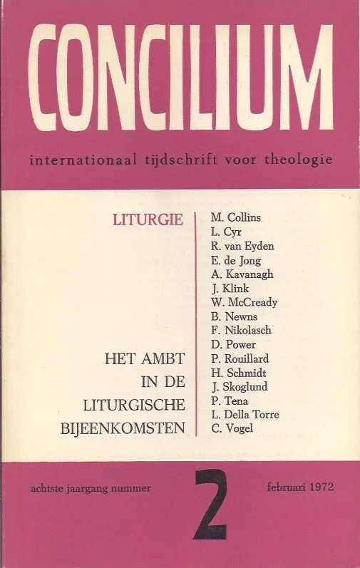 Het ambt in de liturgische bijeenkomsten – Concilium, 1972-2 Uitverkoop