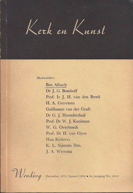 Populair Kerk en kunst : Wending, 8e jaargang, no. 10-11 – Ben Albach (e.a.)
