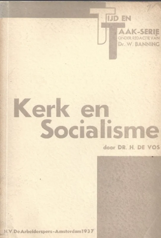 Nu Kopen Kerk en Socialisme – dr. H. de Vos