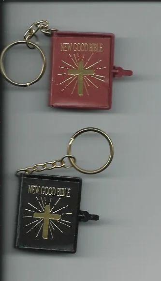 Mini Holy Bible Cross Pendant Keychain(2 for one) Premium