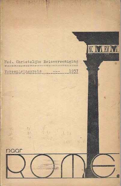 Naar Rome : Reisprogramma voor de verenigingsreis van de N.C.R.V. naar Italie 2-14 augustus 1937 Premium