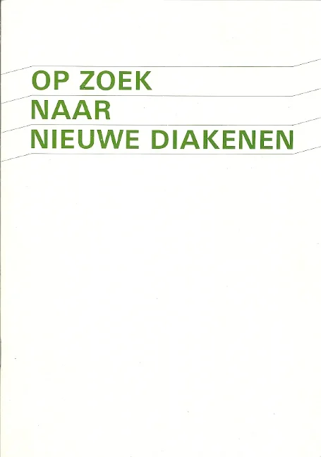 Voordeelprijs Op zoek naar nieuwe Diakenen – Centrum voor Gemeenteopbouw,Zending en Werelddiakonaat
