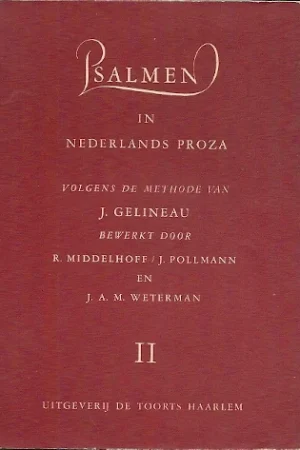 Bestseller Psalmen in Nederlands proza volgens de methode van J. Gelineau / II.