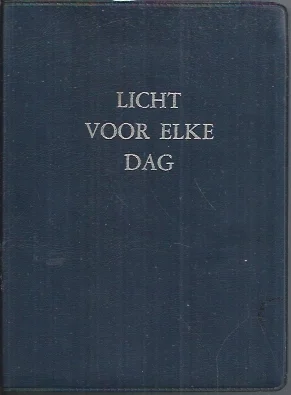 Licht voor elke dag : Dagboek met woorden uit de Heilige Schrift voor elke morgen en avond –Samuel Bagster (Zwart EWP 5e druk 1984) Speciale Aanbieding
