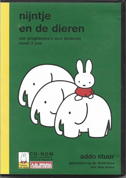 Nijntje en de dieren : vier programma’s voor kinderen vanaf 2 jaar – Addo Stuur (CD-ROM) Finale Uitverkoop