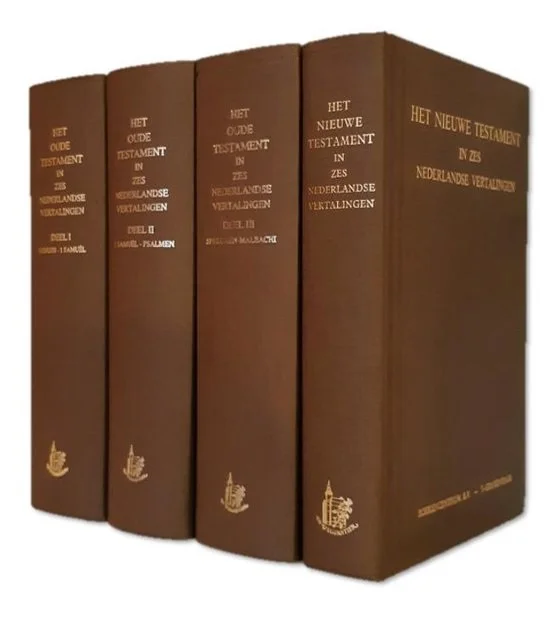 Het Oude en Nieuwe Testament in zes Nederlandse vertalingen (Set van 4 delen, 2e druk) Gecertificeerd
