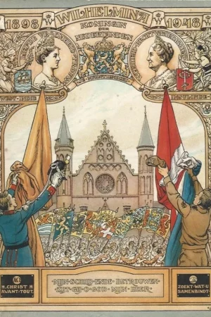1898 Wilhelmina 1948 : Koningin der Nederlanden – Schoolschrift ; getekend door Cornelis Jetses Shop Nu