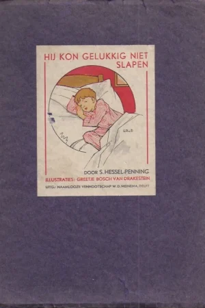 Aanbieding Hij kon gelukkig niet slapen – S. Hessel-Penning