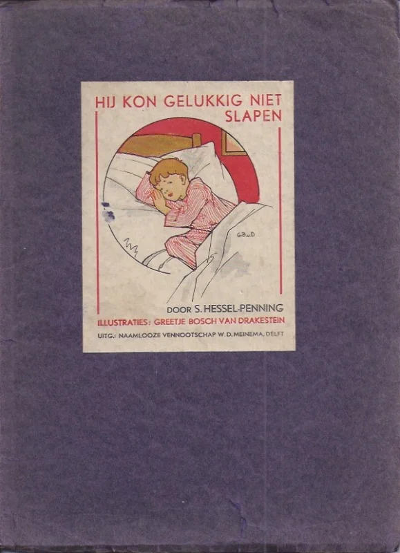 Aanbieding Hij kon gelukkig niet slapen – S. Hessel-Penning