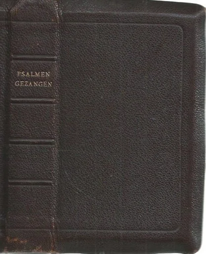 Weekendaanbieding Psalmen en gezangen voor den eredienst der Nederlandse Hervormde Kerk 1938 -De Evangelische Gezangen Compagnie N.V. (bruin leer 15e druk)