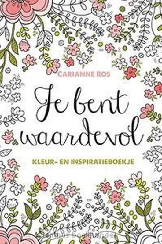 Je bent waardevol KLEUR- en inspiratiebo Direct Verzonden