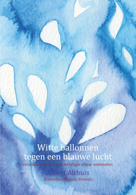 Betrouwbaar Witte ballonnen tegen een blauwe lucht