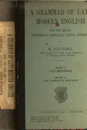 A Grammar of Late Modern English for the Use of Continental, especially Dutch, Students. Beperkt Aanbod