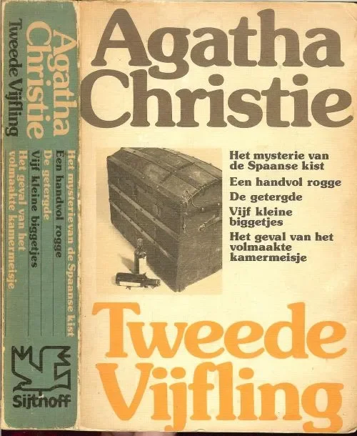 Fabrieksprijs AGATHA CHRISTIE TWEEDE VIJFLING * Het mysterie van de spaanse kist * een handvol rogge * de getergde/vijf kleine biggetjes * het geval van het volmaakte kamermeisjes