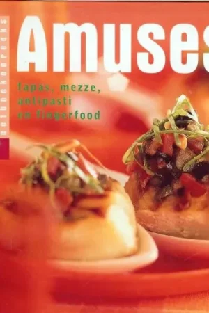 Amuses. Tapas, mezze, antipasti en fingerfood Blankenspoor, Reijer .. Laarhoven, Mieke van .. Rijk geillustreerd in kleur Dagaanbieding