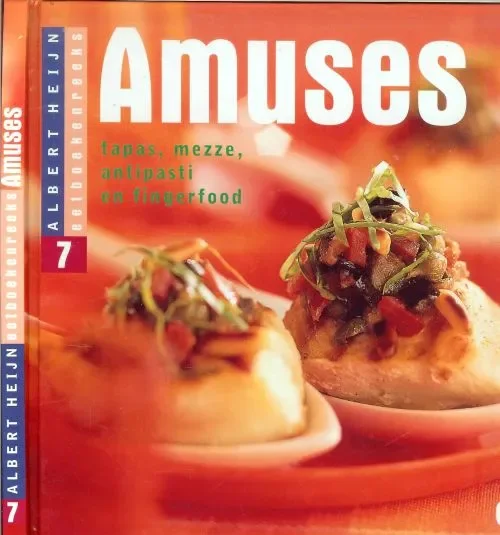 Amuses. Tapas, mezze, antipasti en fingerfood Blankenspoor, Reijer .. Laarhoven, Mieke van .. Rijk geillustreerd in kleur Dagaanbieding