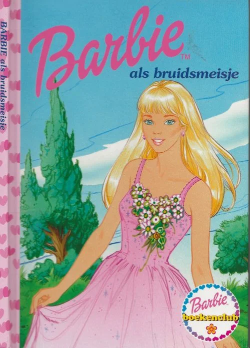 Laatste Versie Barbie als Bruidsmeisje Barbie Boekenclub en Mattel Met kleurrijke tekeningen,