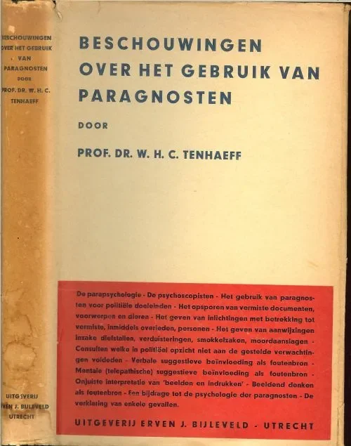 Beschouwingen over het gebruik van Paragnosten .. Voor politiële en andere practische doeleinden Rechtstreeks Van De Fabrikant