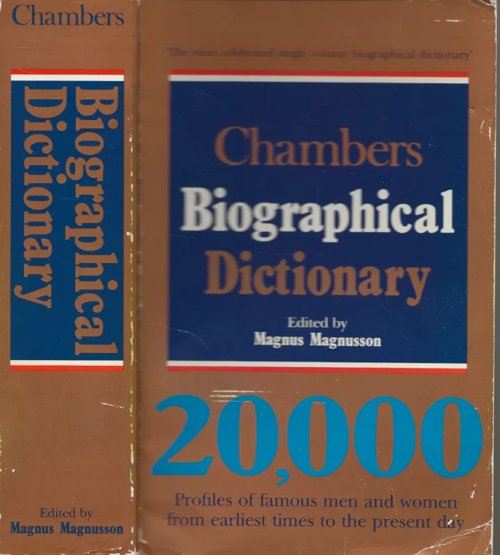 Koopje Chambers Biographical Dictionary Magnus Magnusson