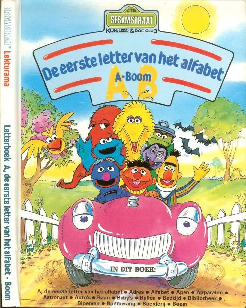 Gratis Verzending De eerste letter van het alfabet. A-Boom .. Sesamstraat kijk- Lees- & Doe-Club