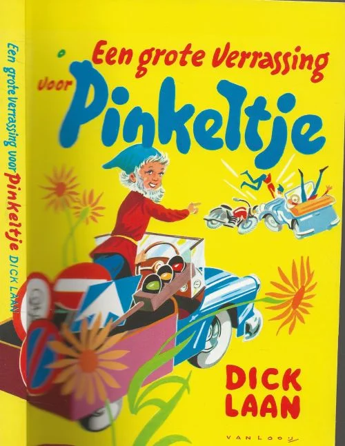 Hoge Kwaliteit Een Grote Verrassing Voor Pinkeltje Dick Laan werd geboren in 1894 in Wormerveer, Omslag en Illustraties Rein van Looy