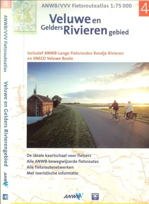 Betrouwbaar Fietsrouteatlas 4 Veluwe & Gelders. Riviergebied / inclusief Eneco Veluwe Route en Rondje Rivieren