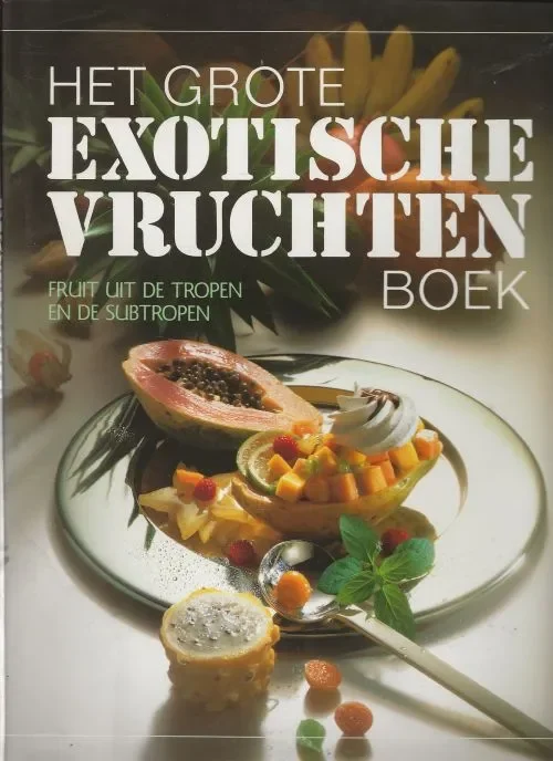 Beperkt Aanbod Grote Exotische – Vruchtenboek Fruit uit de Tropen en de SubtropeChristian Teubner Hans-Rudolf Gysin Co-auteur: Sybil Grafin Schonfeldt Vertaling Martin van Huystee