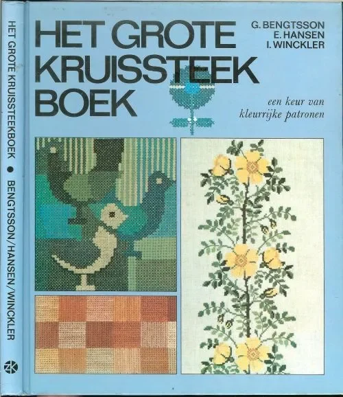 Grote kruissteekboek .. Een keur van kleurrijke patronen Direct Verzonden