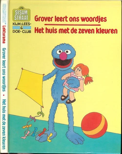 Beperkt Aanbod Grover leert ons woordjes .. het Huis met de Zeven kleuren .. Sesamstraat kijk- Lees- & Doe-Club