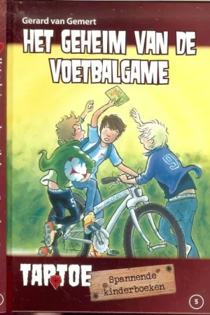 Aanbieding Het geheim van de VoetbalgameGemert, Gerard van en Tekeningen van Ivan en Ilja Omslag en illustraties Saskia Halfmouw