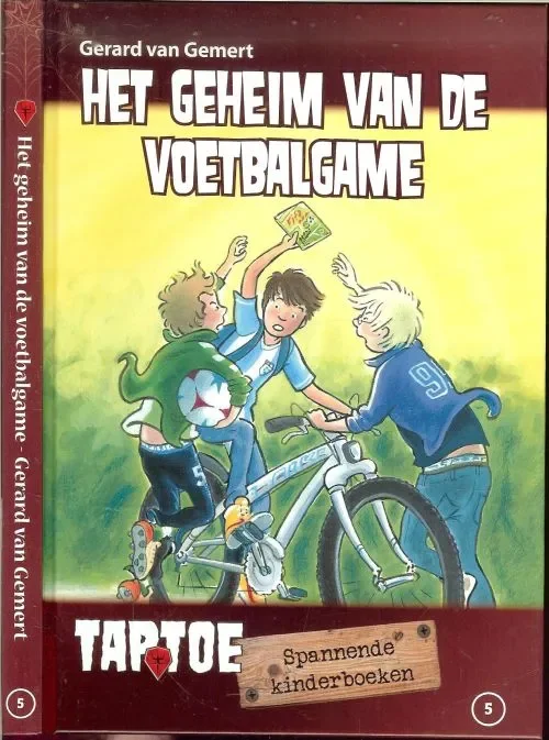 Aanbieding Het geheim van de VoetbalgameGemert, Gerard van en Tekeningen van Ivan en Ilja Omslag en illustraties Saskia Halfmouw