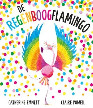 De regenboogflamingo Gratis Verzending