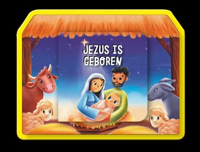Jezus Is Geboren Op Foam Op = Op