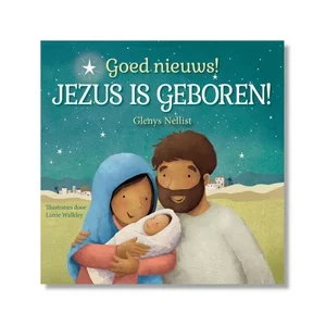 Rechtstreeks Van De Fabrikant Goed Nieuws! Jezus Is Geboren! 14x14cm