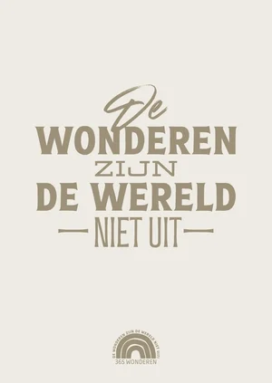 De wonderen zijn de wereld niet uit Beperkt Aanbod