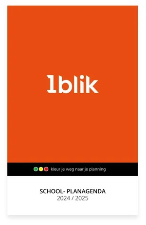 1blik School-planagenda 2024-2025 Weekendaanbieding
