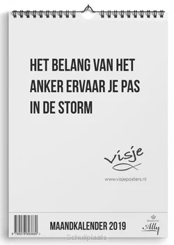Alleen Vandaag MAANDKALENDER VISJE 2019