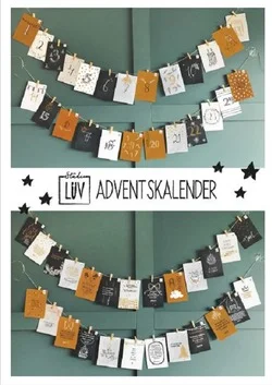 Nu Kopen LUV ADVENTSKALENDER GOUD/ZWART-WIT