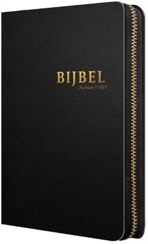 Gecertificeerd BIJBEL HSV MET PSALMENZWART LEER, RITS