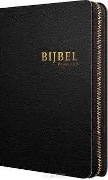 Laatste Versie BIJBEL HSV MET PSALMEN ZWART LEER RITS