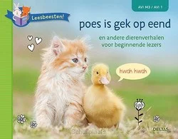 Aanbieding LEESBEESTEN! POES IS GEK OP EEND