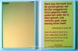 SPIEGELTJE MET TEKST JOH 3:16 Uitverkoop